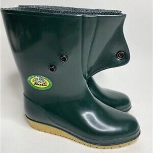 Women’s Vintage Bata Non Slip Wedge Heel Rubber Rain Boots